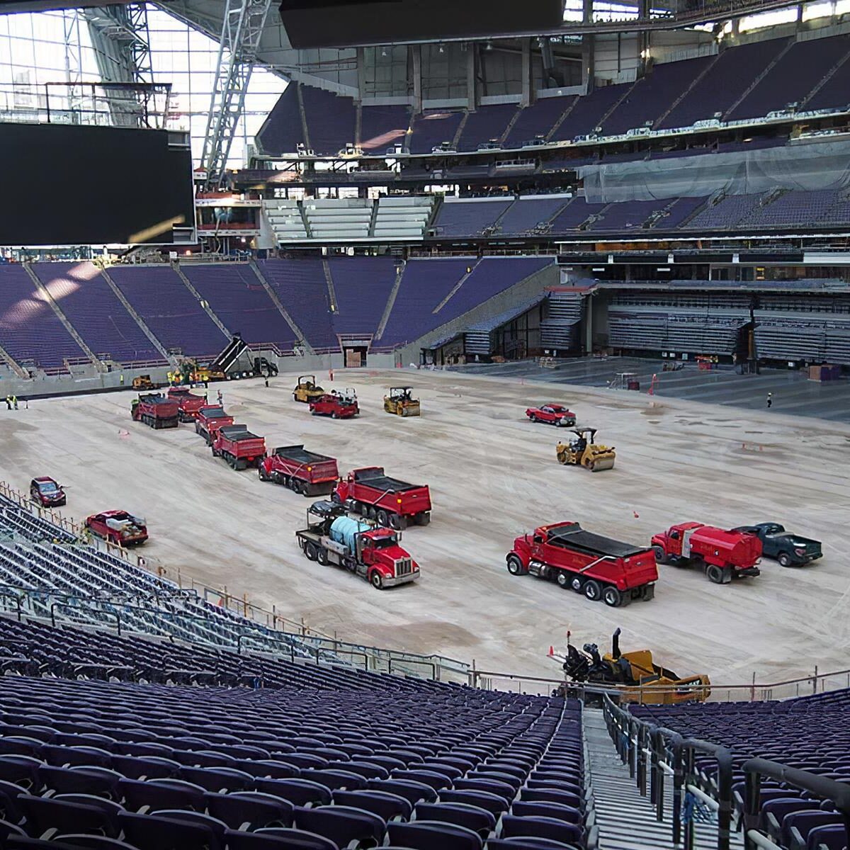 Vikings Stadium Park Construction