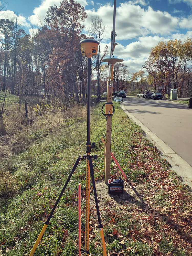 Total Station at Park Construction MN