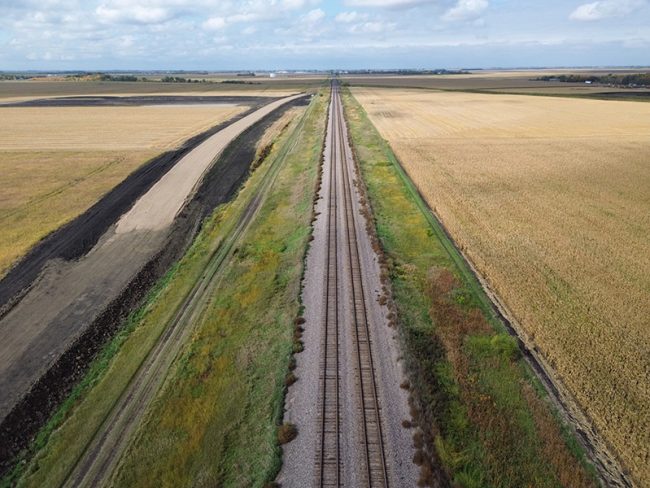 BNSF Railway Shoo-fly Projects near Fargo North Dakota