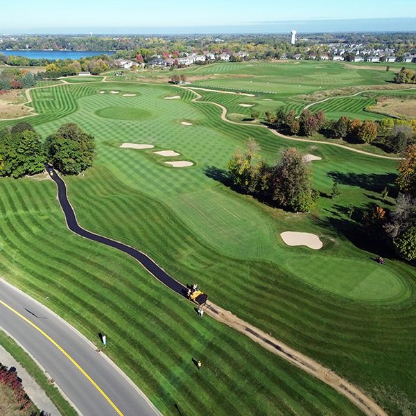 Chaska Town Golf Course Cart Path Construction