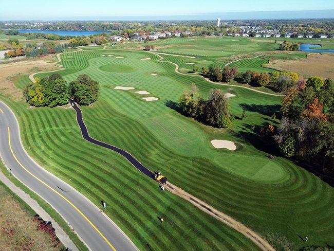 Chaska Town Golf Course Cart Path Construction